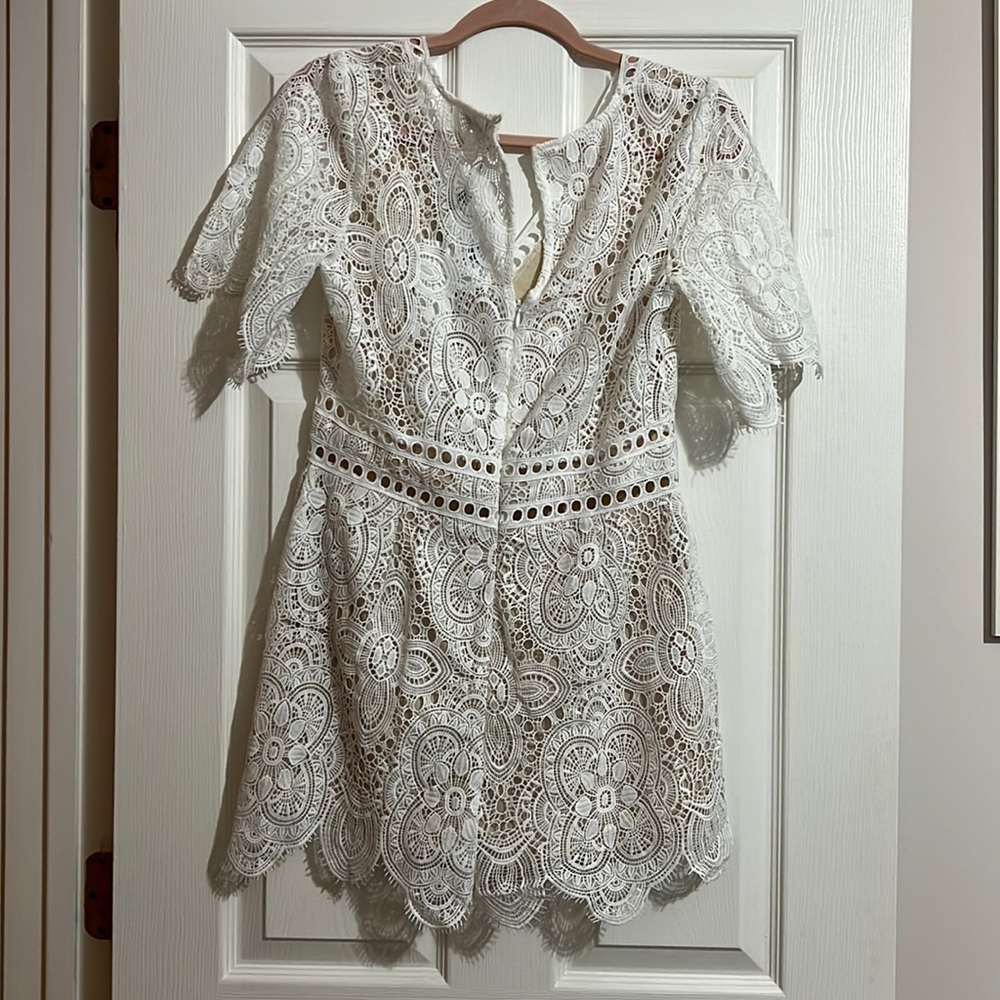 Socialite romper ivory/nude size M